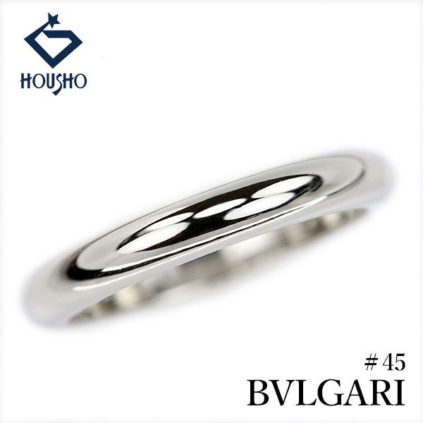 ブルガリ ローマ アモール リング Pt950 BVLGARI #45 ピンキーリング 地金のみ 石...