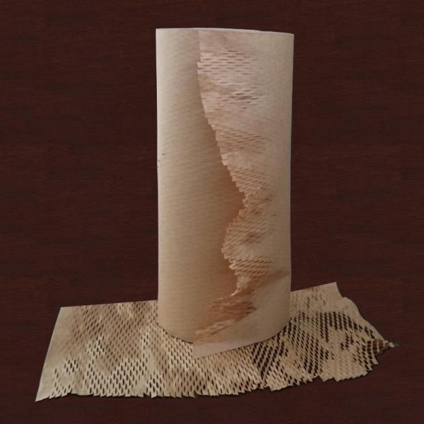 【ケース販売】クッションペーパー 茶 ロール 25cmｘ80m（6巻）