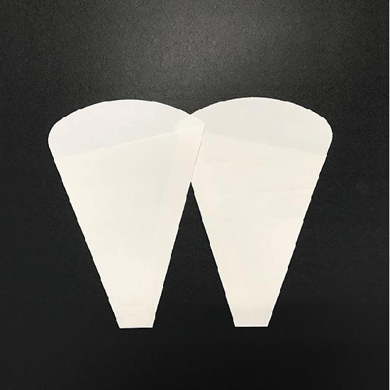 【ケース販売】無地三角袋 T05(白)スパイラル 横122ｘ縦180mm ＃210049（2000枚...