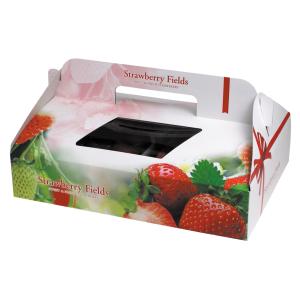 いちごの箱）ストロベリーフィールズ 2P（片面窓付）/100枚入（L-2271