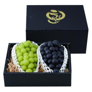 大型ぶどうの箱・2房）こだわりの黒140H中/50枚入（L-2371） : 箱の店