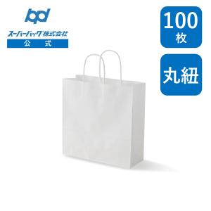 カクケイ 紙袋 白 K2号 500枚入 ひも付 平袋 白色 マチなし 業務用 100