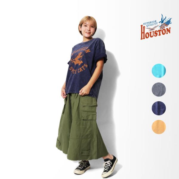 HOUSTON woman / ヒューストン ウーマン 2044W ACID WASH PRINT ...
