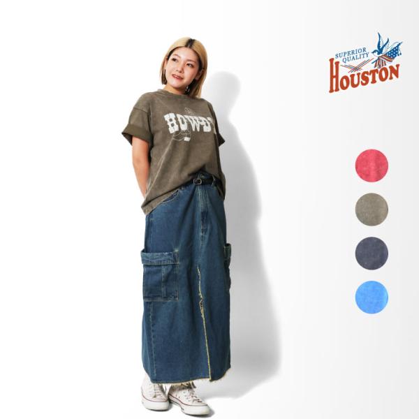 HOUSTON woman / ヒューストン ウーマン 2045W ACID WASH PRINT ...