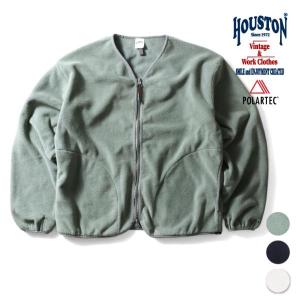 HOUSTON / ヒューストン 22148 POLARTEC GEN3 FLEECE ZIP CARDIGAN / ポーラテックフリースジップカーディガン -全3色-｜houston-1972