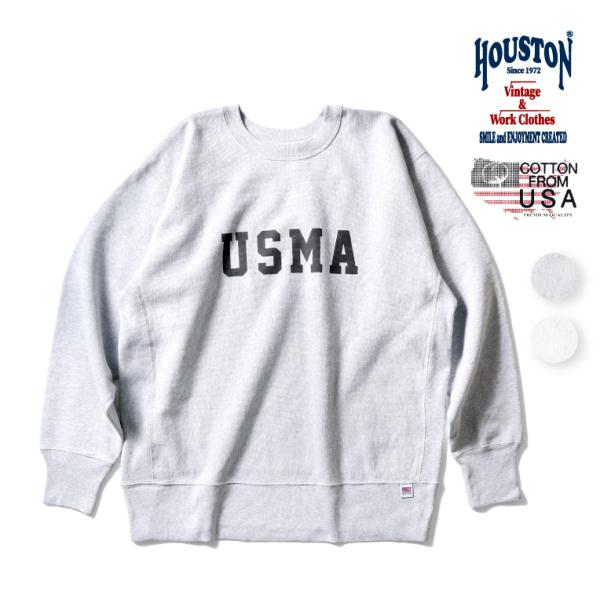 HOUSTON  / ヒューストン 22322 PRINT U.S. COTTON R/V SWEA...