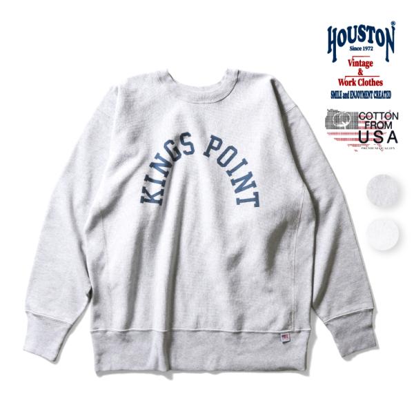 HOUSTON  / ヒューストン 22324 PRINT U.S. COTTON R/V SWEA...