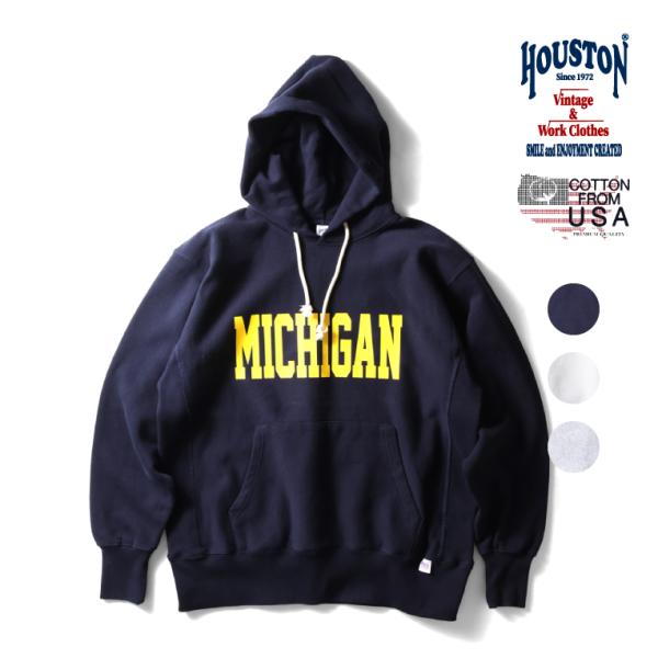 HOUSTON  / ヒューストン 22376 PRINT U.S COTTON R/V HOODI...