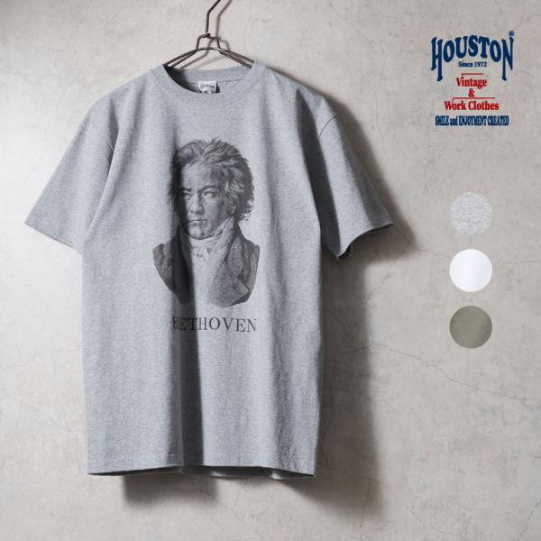 HOUSTON  / ヒューストン 22417 HIGH MESH PRINT TEE(BEETHO...