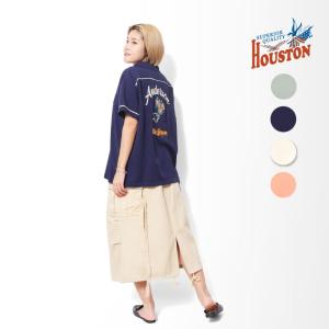 HOUSTON woman / ヒューストン ウーマン 24HL009 BOWLING SHIRT / ボーリングシャツ -全4色-