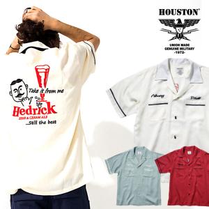 HOUSTON/ヒューストン 40661 BOWLING SHIRT (BEER3) / ボウリング シャツ (ビール3) -全3色-｜houston-1972