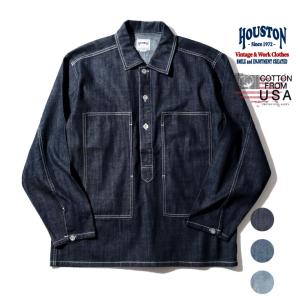 HOUSTON / ヒューストン 40696 USA COTTON DENIM PULLOVER SHIRT/ USAコットンデニムプルオーバーシャツ -全3色-