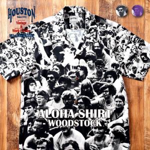 HOUSTON / ヒューストン 40920 ALOHA SHIRT (WOODSTOCK) / アロハシャツ (ウッドストック) -全2色-｜houston-1972