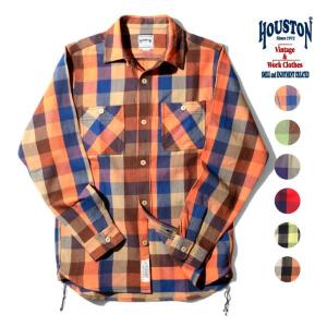 HOUSTON / ヒューストン 40958 BLOCK CHECK VIYELLA SHIRT / ブロックチェックビエラシャツ -全6色-