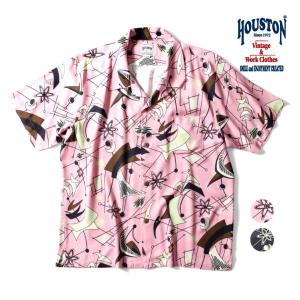 HOUSTON / ヒューストン 40977 ALOHA SHIRT (ATOMIC) / アロハシャツ -全2色-｜houston-1972