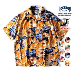 HOUSTON（ヒューストン） ALOHA SHIRT アロハシャツ 伊藤若冲 群鶏図