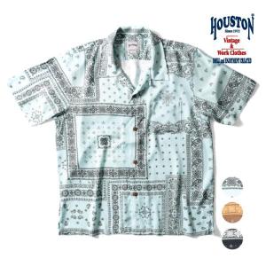 HOUSTON / ヒューストン 41025 ALOHA SHIRT (BANDANA) / アロハシャツ -全3色-｜houston-1972