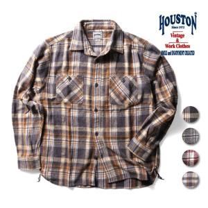 HOUSTON / ヒューストン 41053 VINTAGE FLANNEL WORK SHIRT / ヴインテージ フランネル ワークシャツ -全4色-｜HOUSTON OFFICIAL ONLINE STORE