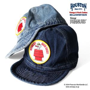 HOUSTON/ヒューストン 6864 PEANUTS DENIM ARMY CAP (FLYING ACE) / ピーナッツ デニム アーミーキャップ (フライングエース) -全2色-｜houston-1972