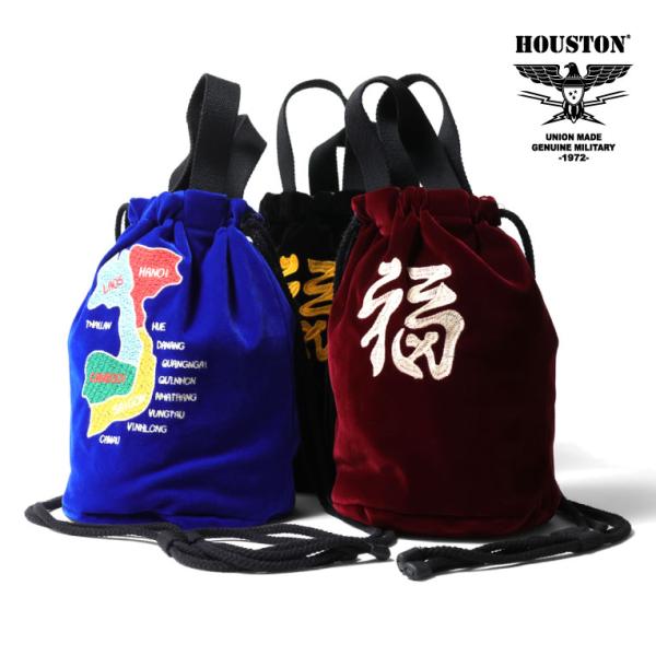 HOUSTON / ヒューストン 6875 VELVETEEN EFFECT BAG (MAP) /...