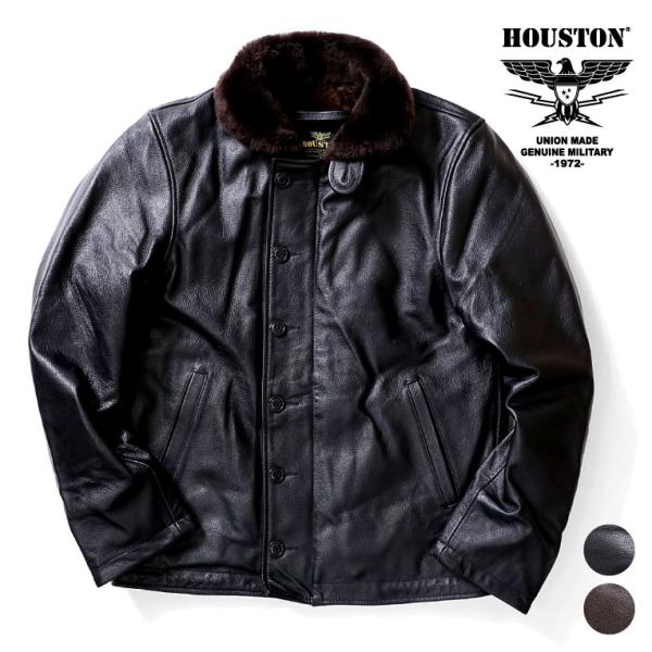 HOUSTON / ヒューストン 8177 COW LEATHER N-1 DECK JACKET ...