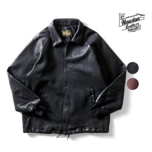 HOUSTON / ヒューストン 8237 LEATHER COACH JACKET / レザーコーチジャケット -全2色-｜HOUSTON OFFICIAL ONLINE STORE