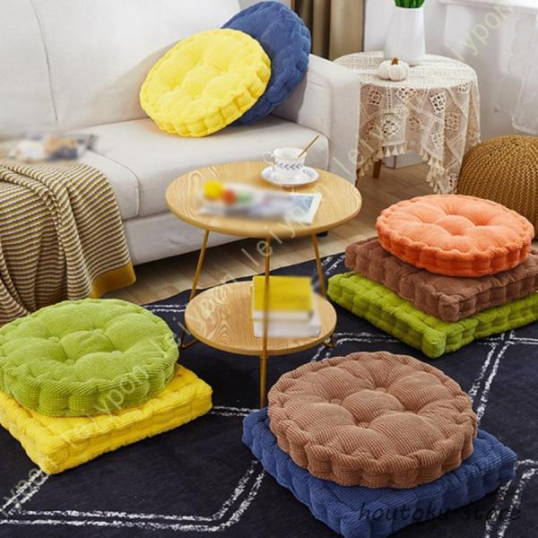 大判 クッション 座布団 フロアクッション 四角 大きい おしゃれ 厚手 クッション 丸 角型 床 ...