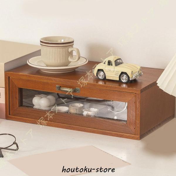 卓上チェスト 収納ボックス 大容量 木製 ファイルキャビネット コスメボックス 小物入れ 小物収納 ...