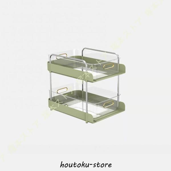 化粧品収納ワゴン 引き出し付き キッチンワゴン キャスター付き 大容量 2段/3段 化粧品収納ボック...