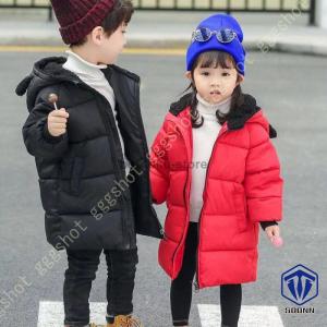 ダウンコート キッズ 男の子 ベンチコート ジュニア 中綿コート ロング 女の子 ジャンパー ジャケ...