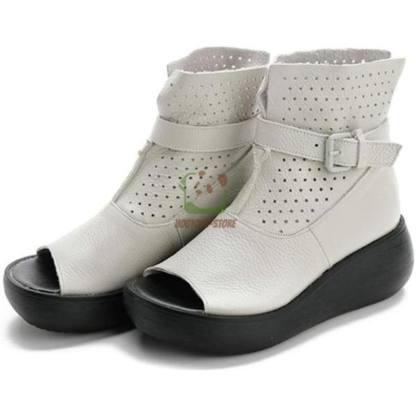 サマーブーツ 6cm サンダル レディース ブーサン ベルト ブーツ ウエッジソール オフィス 厚底...