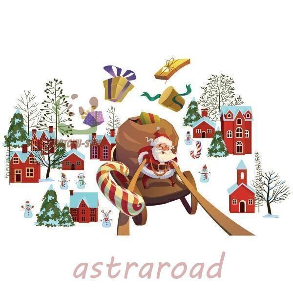 ウォールステッカー クリスマス サンタクロース ステッカー クリスマスツリー ガラス サンタ 冬 ト...