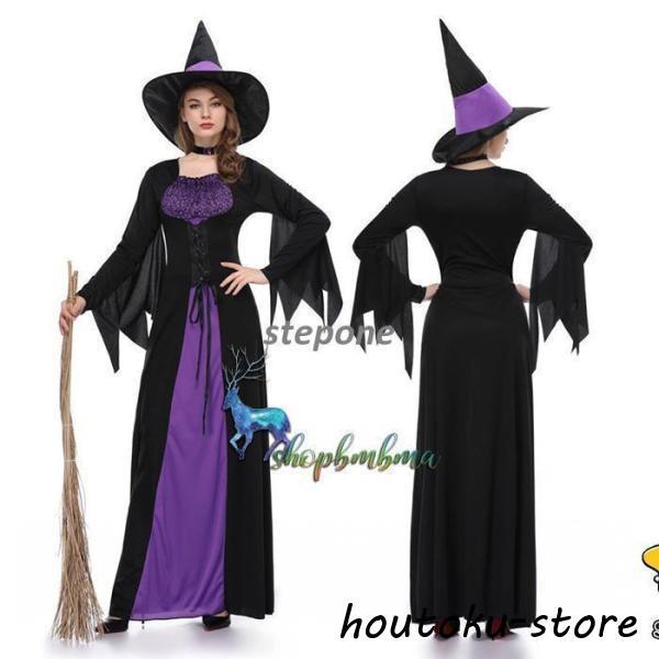 ハロウィン 衣装 大人 ウィッチ 魔女 巫女 悪魔 コスチューム コスプレ 仮装 (S/M/L/XL...