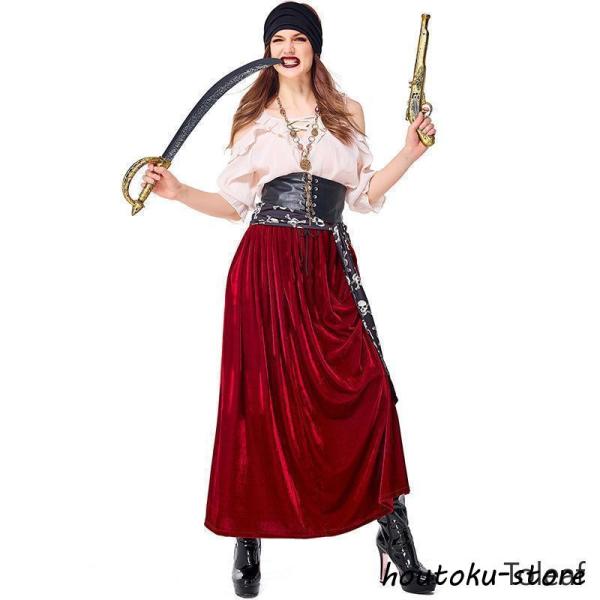 ハロウィン コスプレ 衣装 レディース 海賊 パイレーツ コスチューム 大人 仮装 パーティーグッズ...