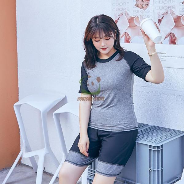 水着 レディース 体型カバー タンキニ水着4点セット 半袖ラッシュガード ショートパンツ20代 30...
