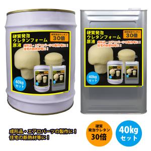 硬質ウレタンフォーム原液(密度35kg/m3×発泡倍率最大35倍)，1kg×2缶 