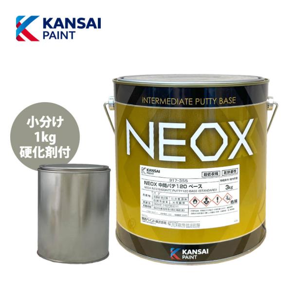 関西ペイント NEOX 中間パテ120 1kgセット/標準　膜厚10mm 板金/補修/ウレタン塗料