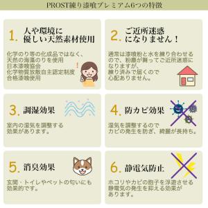 送料無料!練り漆喰プレミアム ピュアホワイト ...の詳細画像3