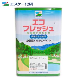 エコフレッシュクリーン 半艶 16kg  白/淡彩色 エスケー化研 屋内用水性塗料｜houtoku