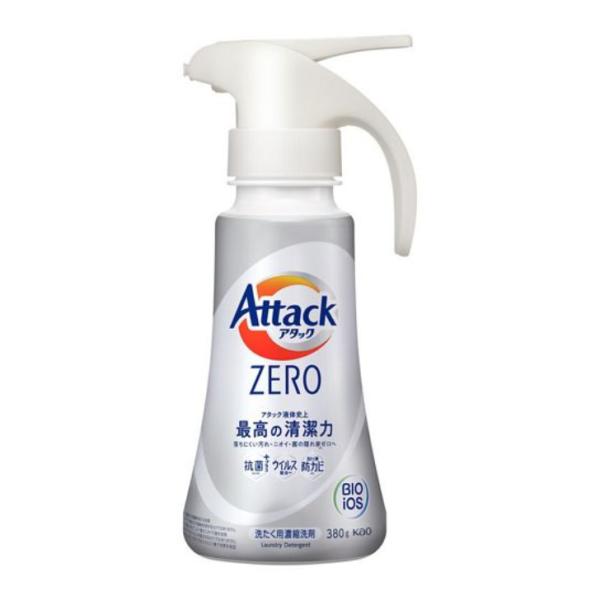 KAO 花王 アタックＺＥＲＯ ワンハンドタイプ  洗たく用洗剤３８０ｇ リーフィブリーズの香り