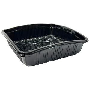 信和 カラーイチゴケース イチゴ300 黒 166×116×55/47mm いちご200g用