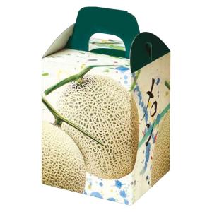 【新品未開封】メロンの箱 パラディスメロン１ヶ入手提 100枚入り L-2169 パラディスメロン1ヶ入手提 | 梱包材 通販No.1【ダンボールワン】