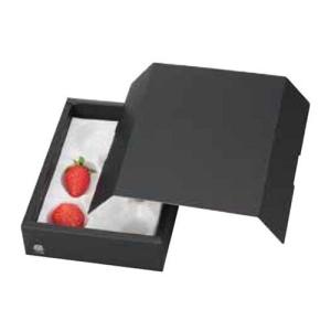 いちごの箱）イラストいちご300g4P 2段BOX/50枚入（L-2502） : 箱の店