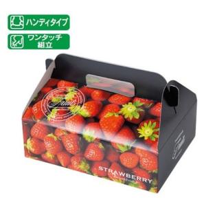 いちごの箱）ストロベリー300g×2P（窓なし）/200枚入（L-2481） : 箱の