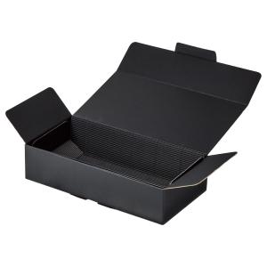 箱 ヤマニパッケージ 撥水宅配箱 NK-451 ワンタッチ黒箱 片段台紙付 中