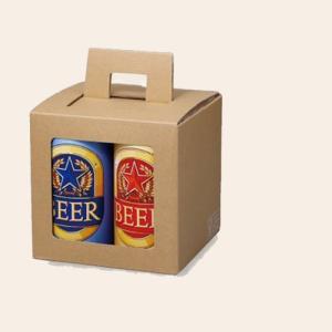 ヤマニパッケージ 缶ビール箱 K-1573FSR ハンディケース 350ml 6本FSR