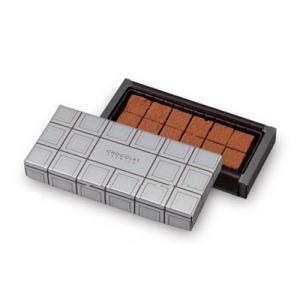 CHOKO BABY チョコレートボックス 4個セット チョコレートボックス チョコ4個箱 黒 83×82×33mm 1ケース100枚