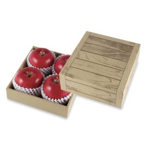 ヤマニパッケージ りんご箱 L-2222 こだわりの黒 3P 320×210×110mm 1