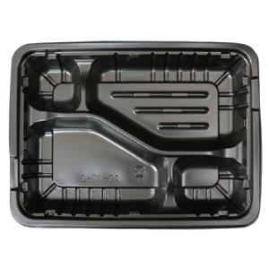 大黒工業 FM弁当容器 中D 229×169×33.3mm 内嵌合 本体蓋セット 1ケース