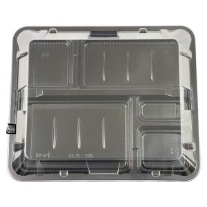 北原産業 弁当容器 KF-20Aかすが 240×202×26mm 外嵌合 蓋セット 1